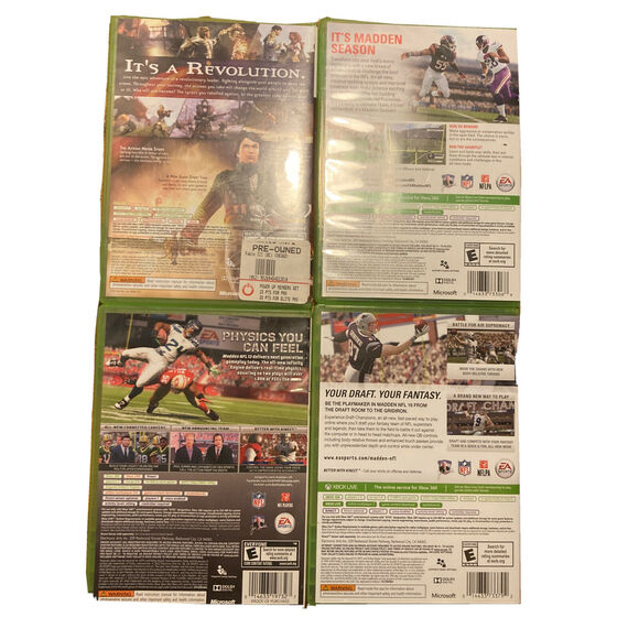 Fable 3 Madden 13 & 15 & 16 Xbox 360 Game Lot Of 4 Video Games Bundle Working - Picture 2 of 8